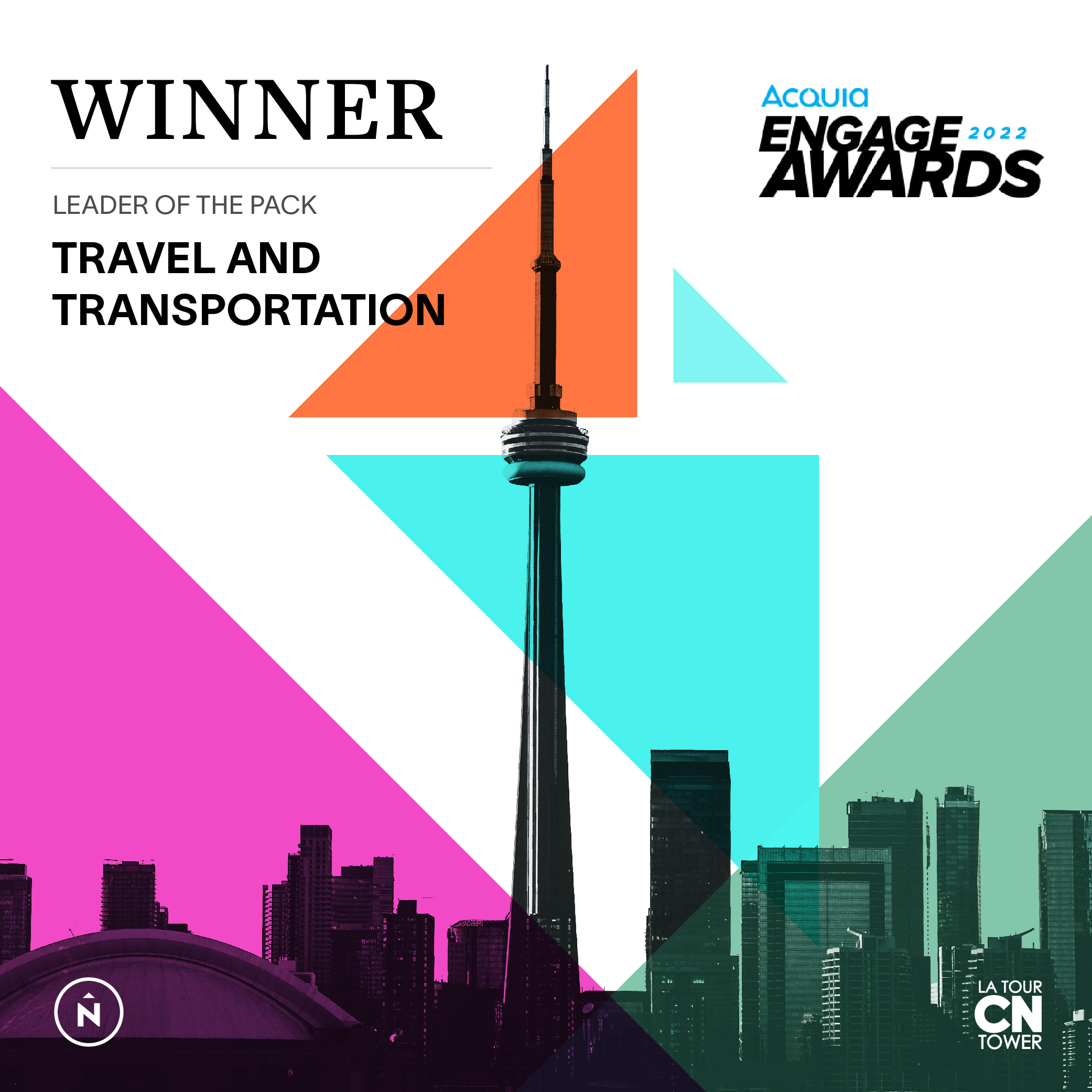 Aquia Engage Awards. Winner leader of the back, travel and transportation.