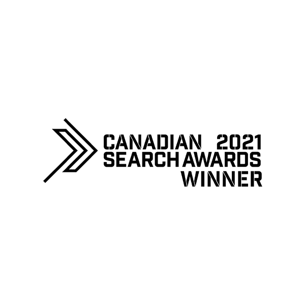 Canadian 2021 search awards winner.