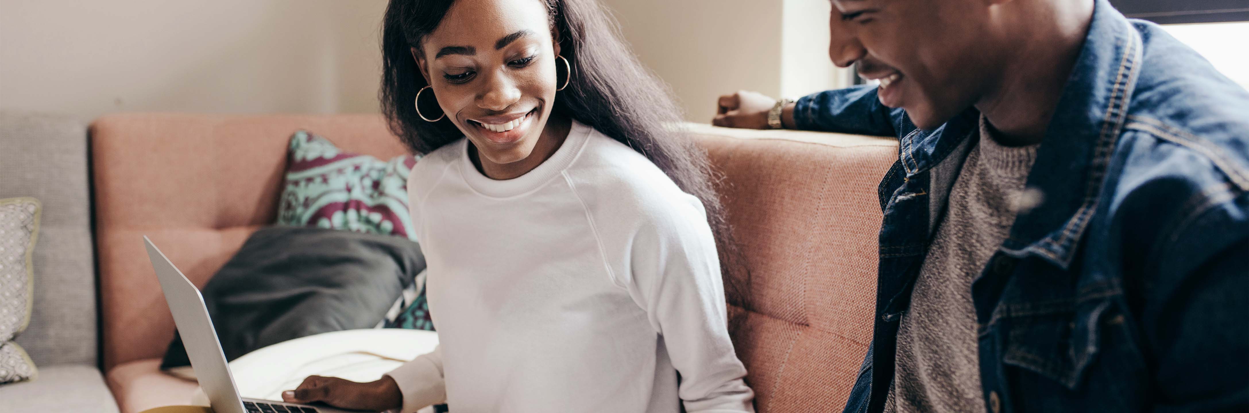 Man and woman looking at paperwork