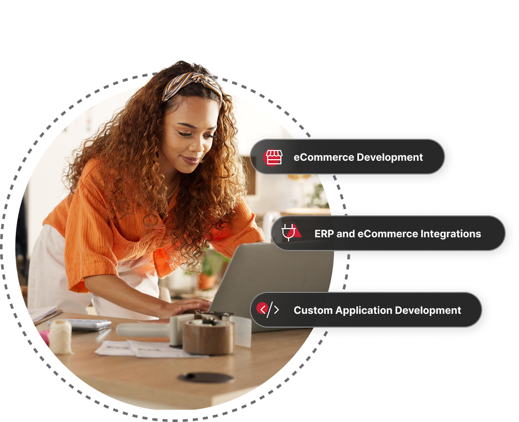 Commerce is eCommerce Development, ERP and eCommerce Integrations, and Custom Application Development.
