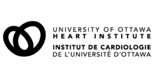 University of Ottawa Heart Institution Logo Black and White