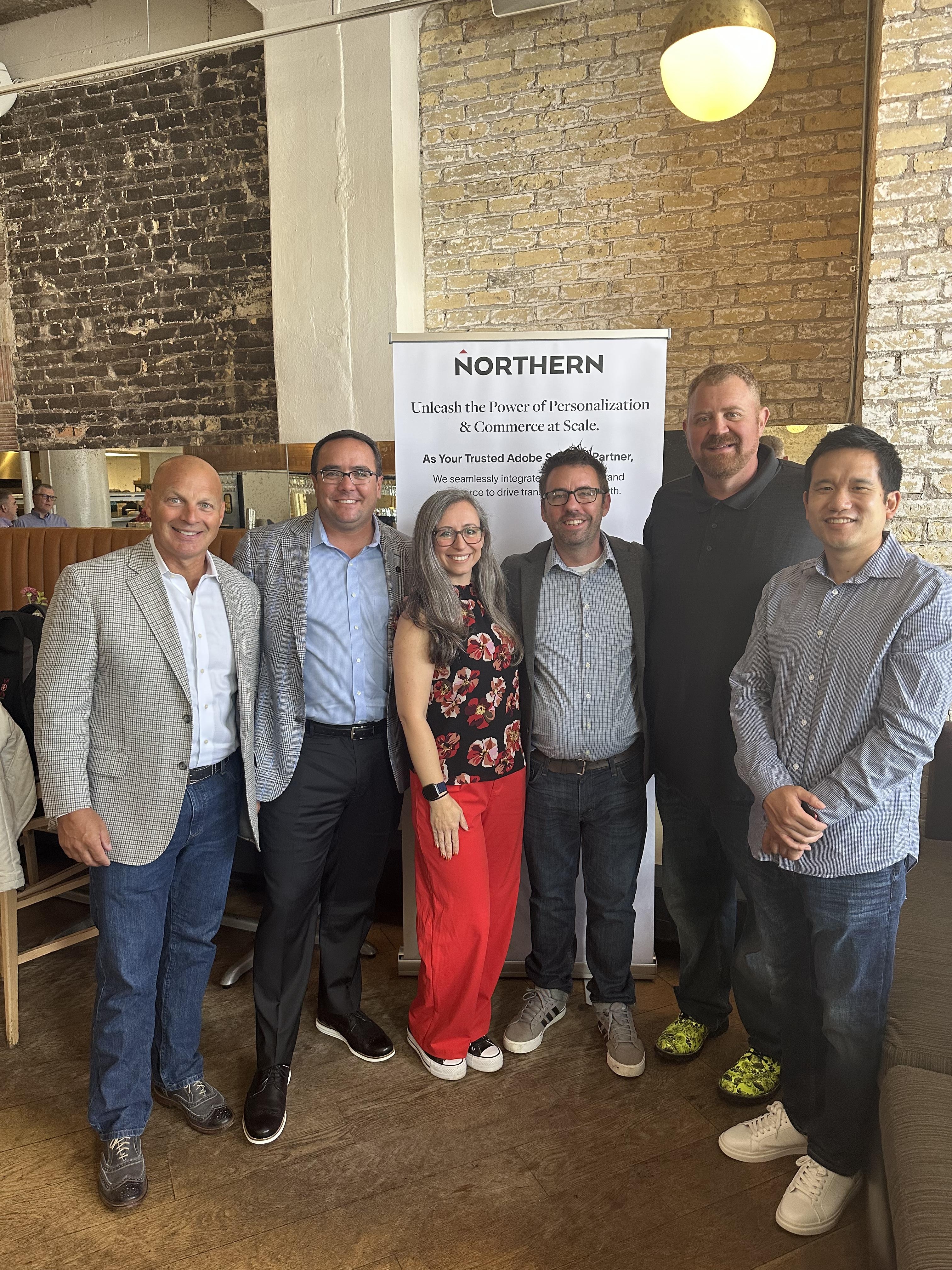 Northern and Adobe team at NOLO's Kitchen & Bar in Minneapolis during CX Café