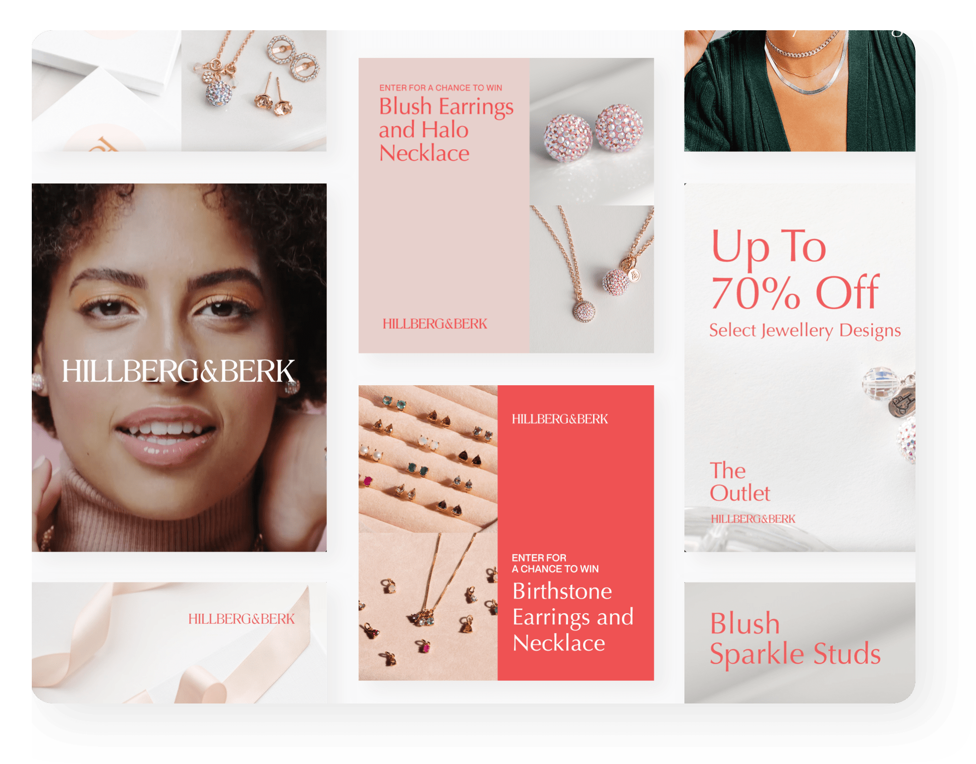 Hillberg & Berk CS feature image B grid of ad designs