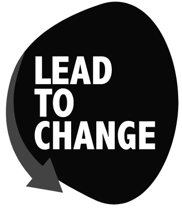 Lead to Change logo black and white