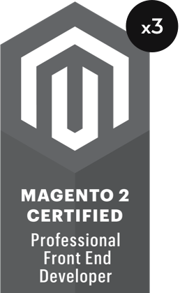 Magento 2 certified front end badge