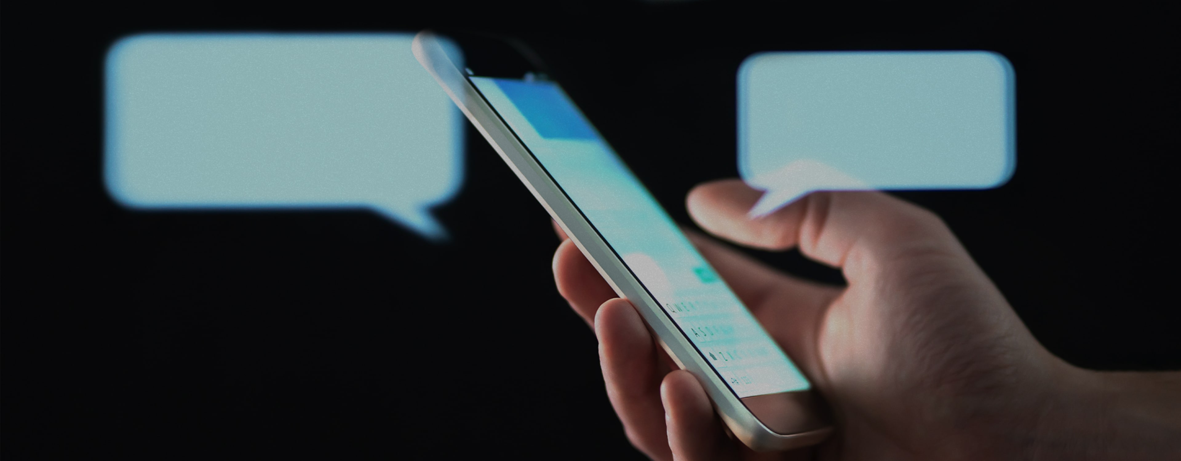 Phone sending and receiving SMS.