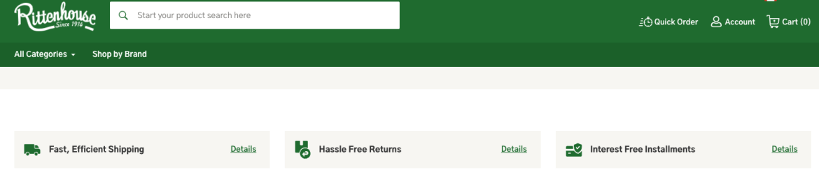 MK Rittenhouse shipping incentives.