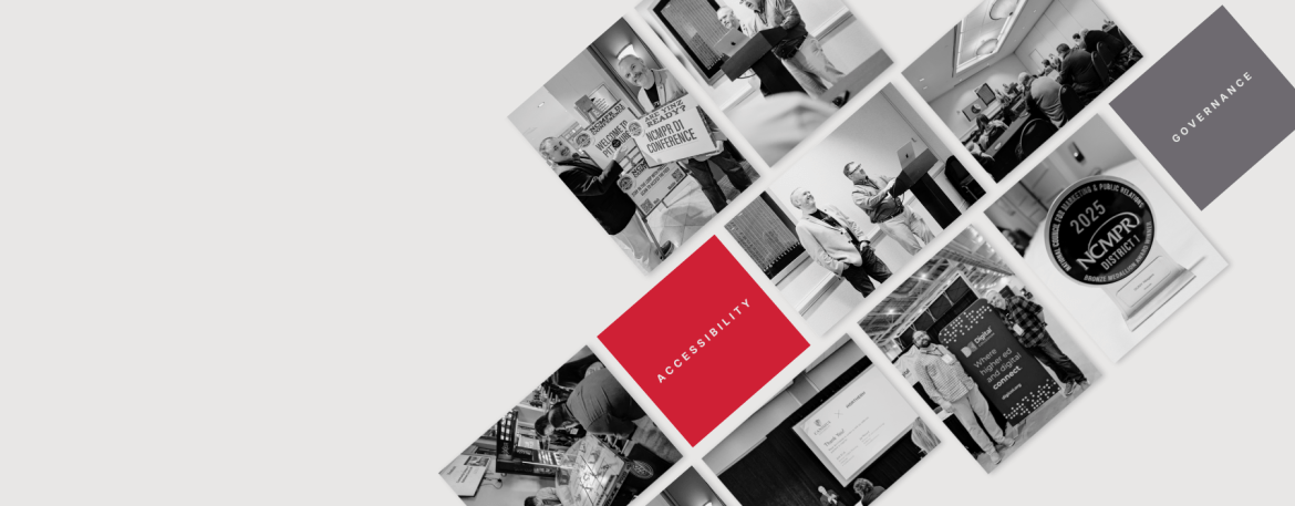 A collage of images from events attended by Northern's Jay Ménard.