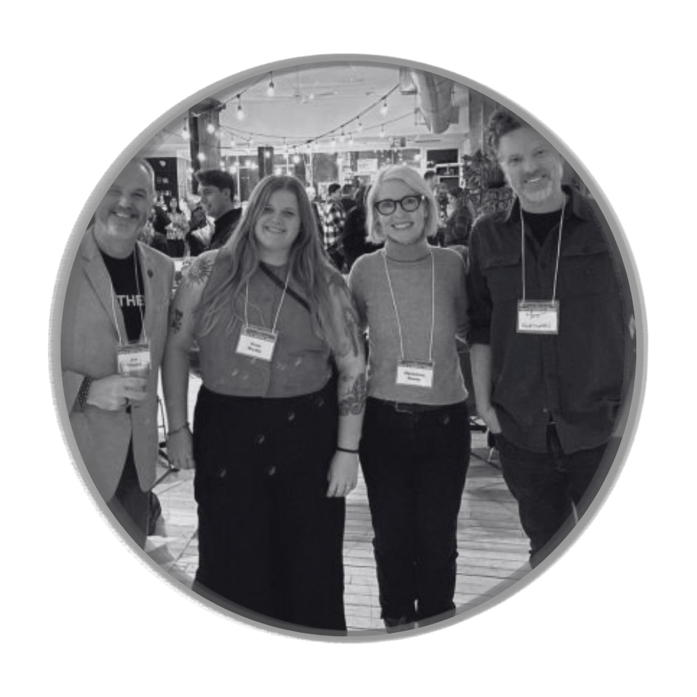 Northerner team smiling at London mixer event