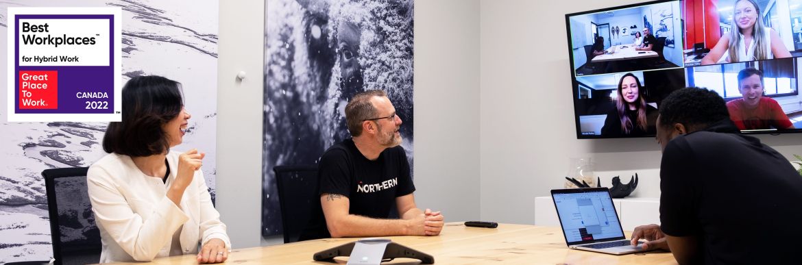 Northerners working in office and remotely