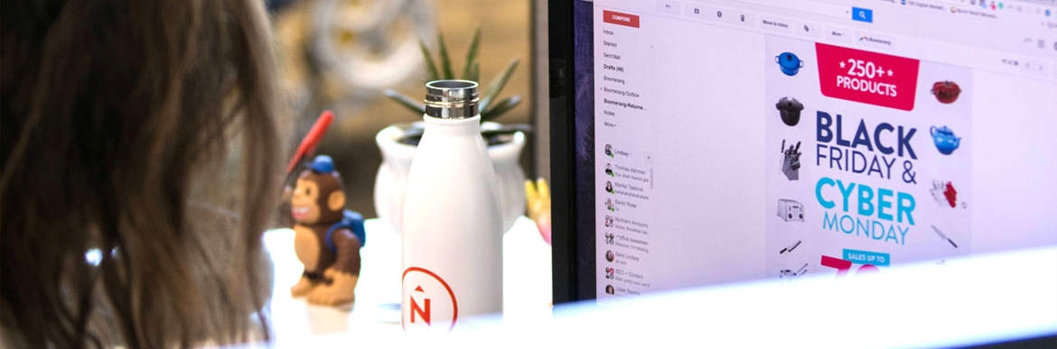 Woman working on computer