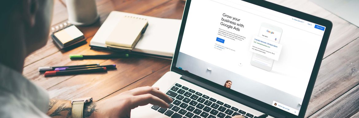 Person working on laptop