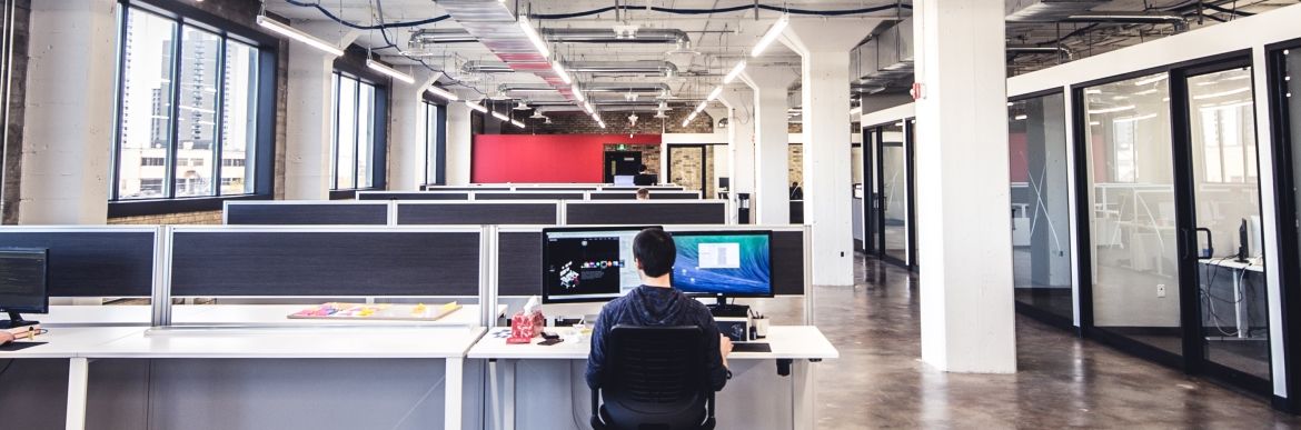 Northern office with desks