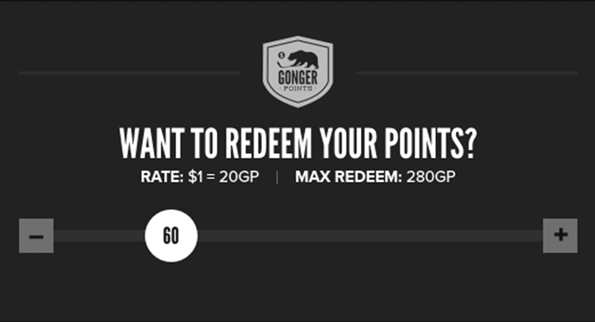 Want to redeem your points?