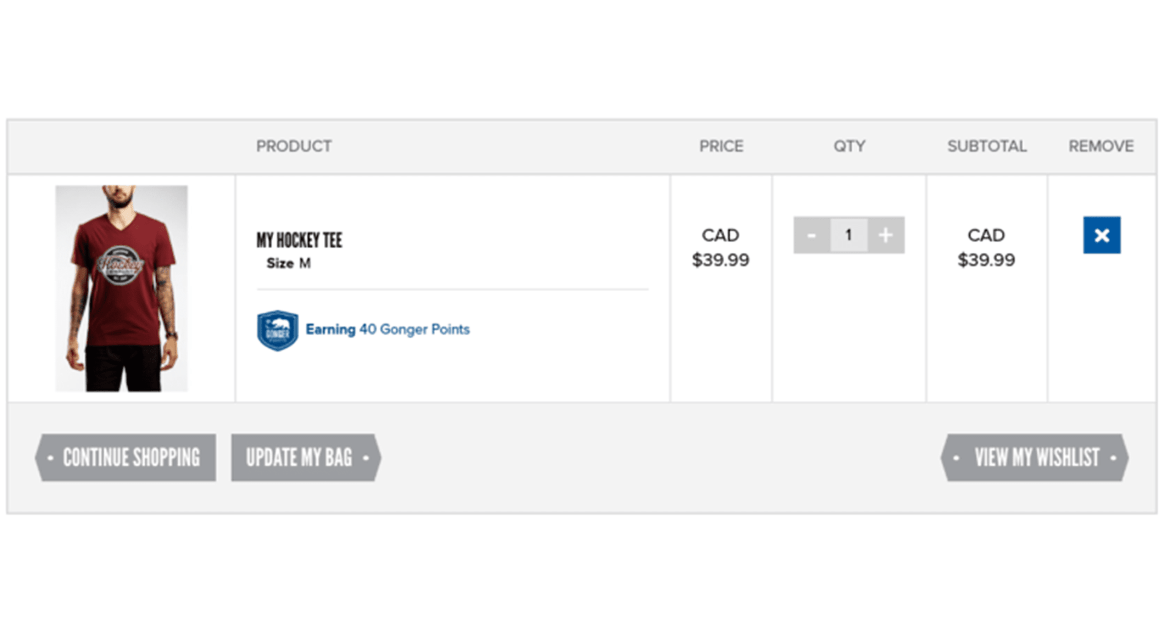 Gongshow product purchase checkout page