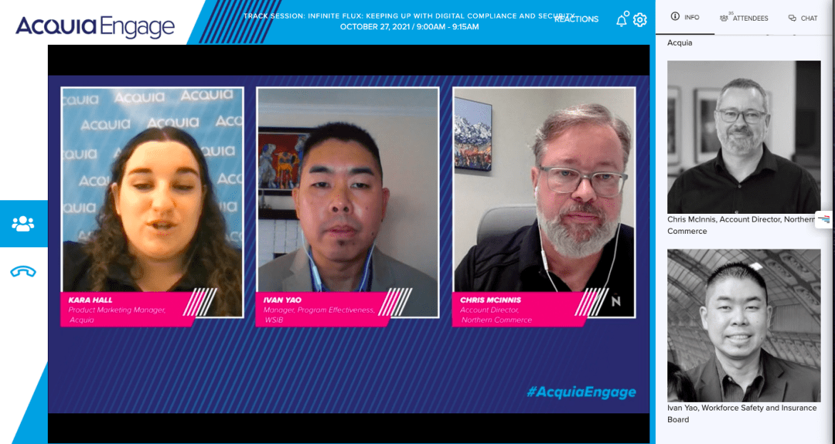 Acquia Engage panel with Chris McInnis