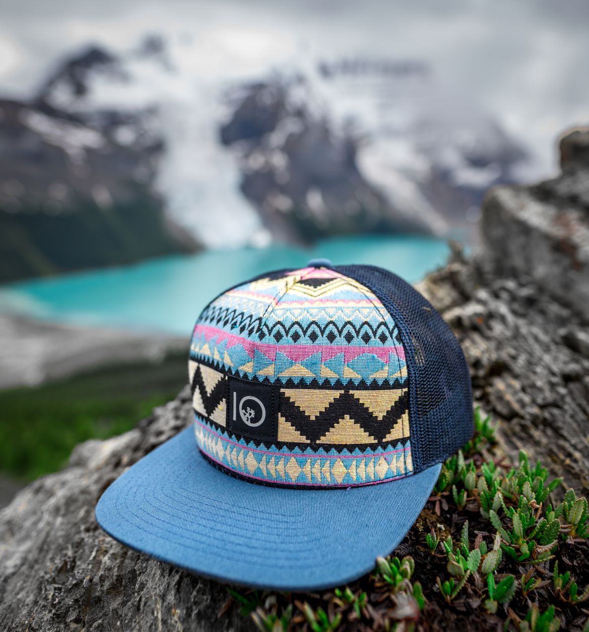 Tentree hat with wilderness background