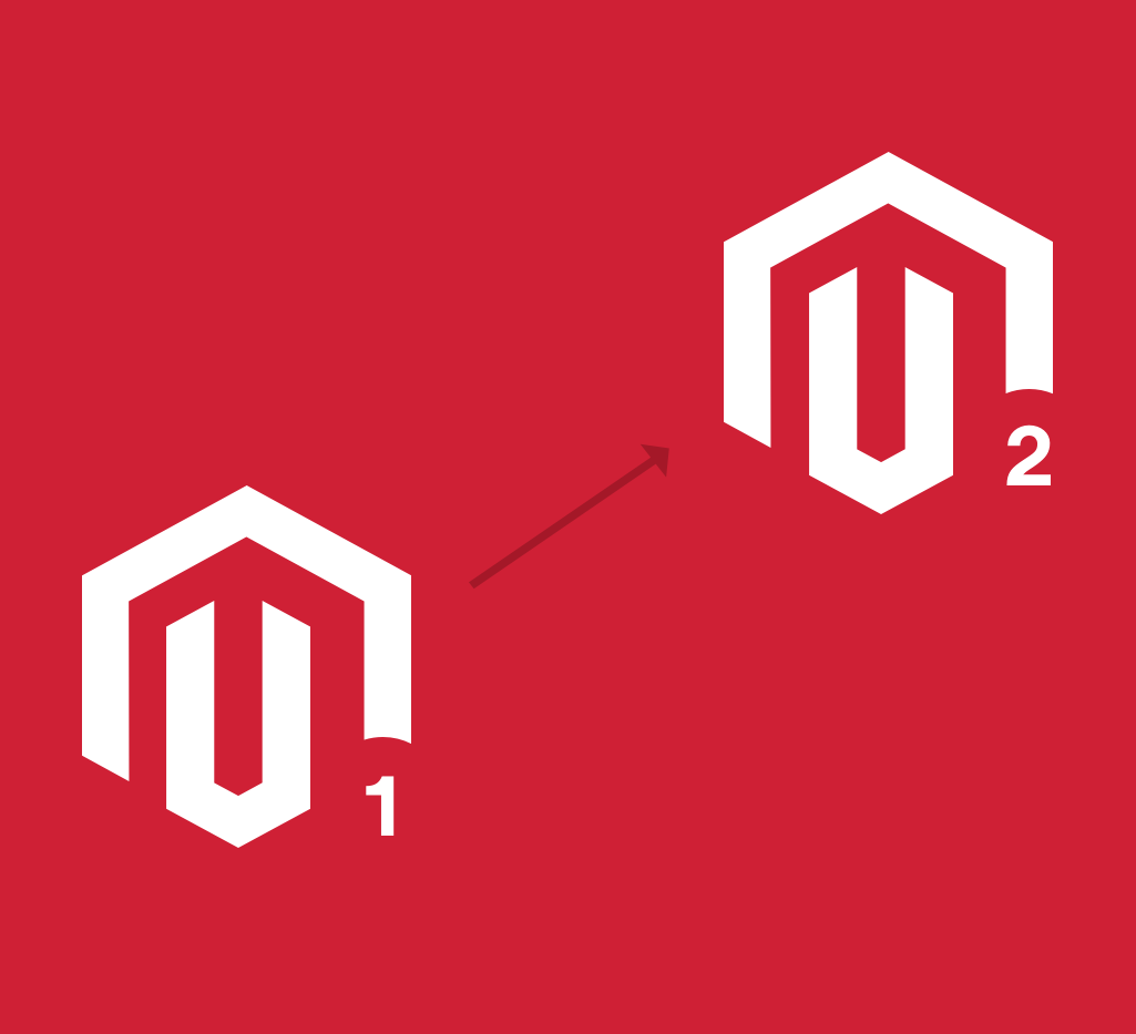 Magento 1 to Magento 2 transfer graphic