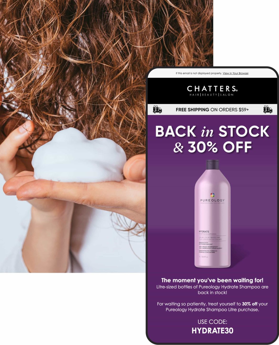 Chatters email rendering.