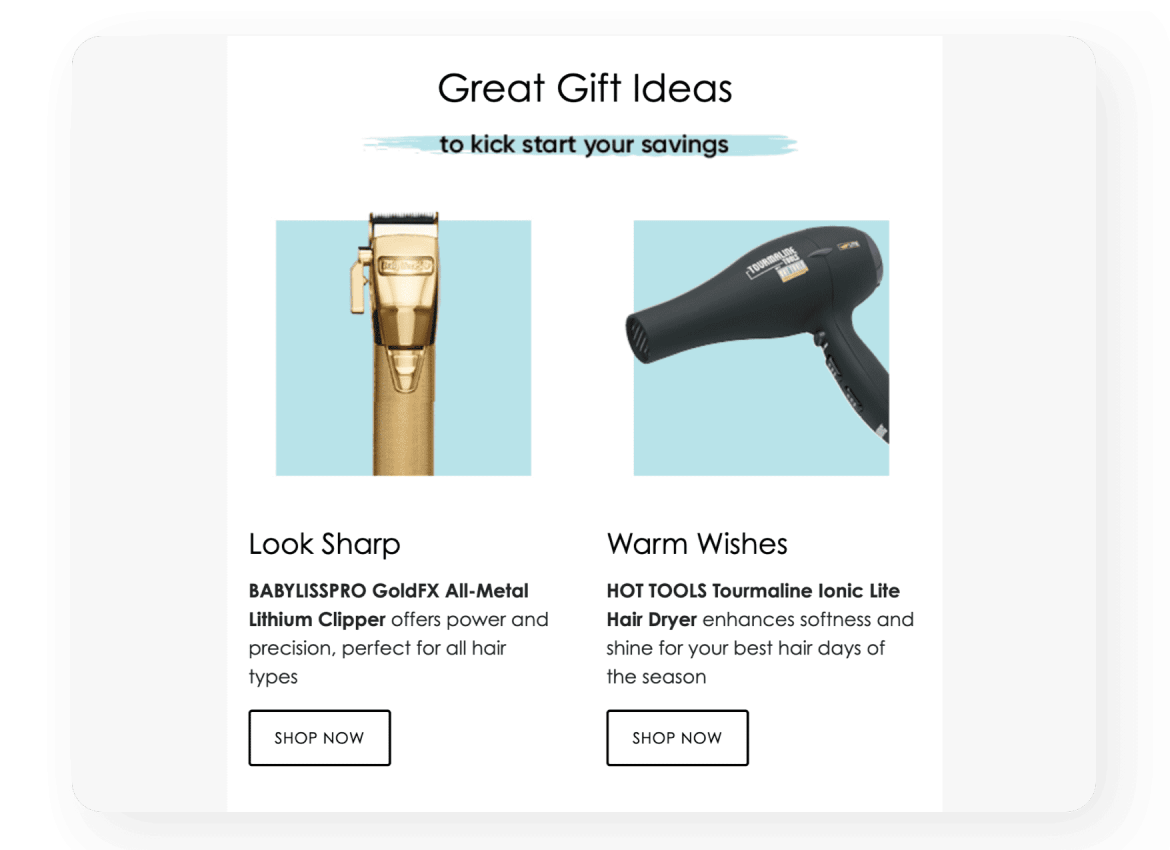 Chatters email rendering.