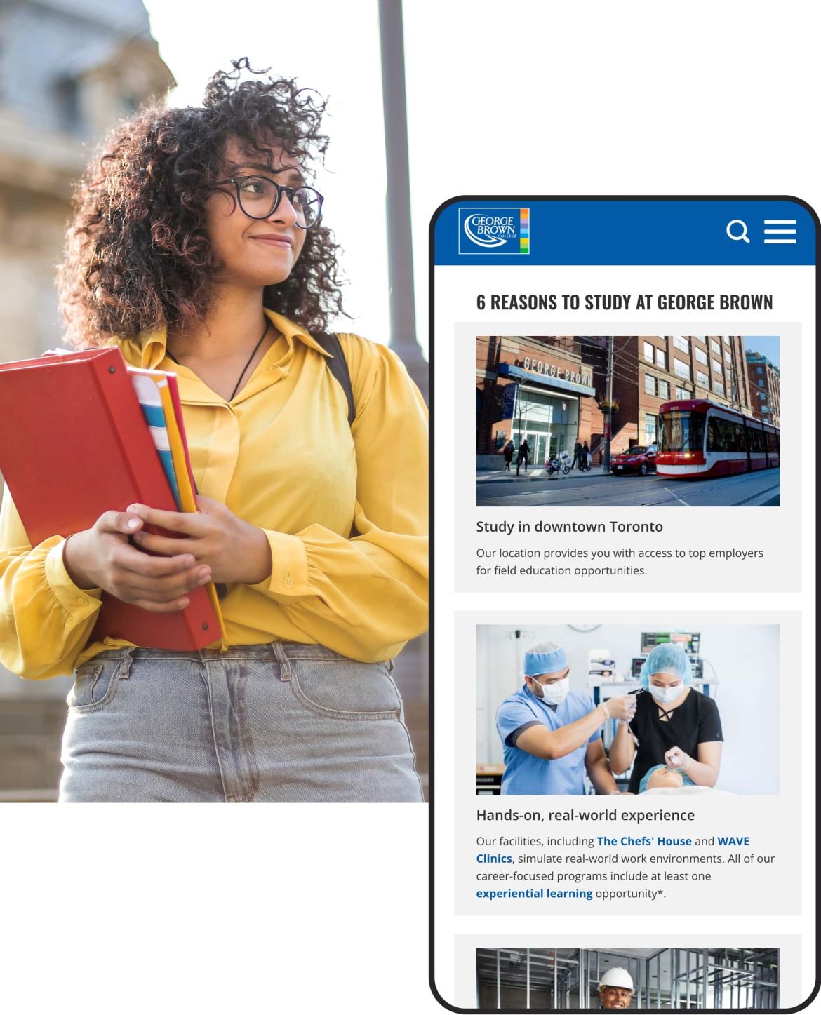 George Brown student.