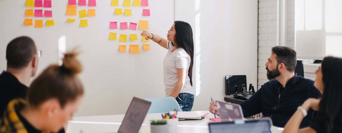 Strategic planning session.