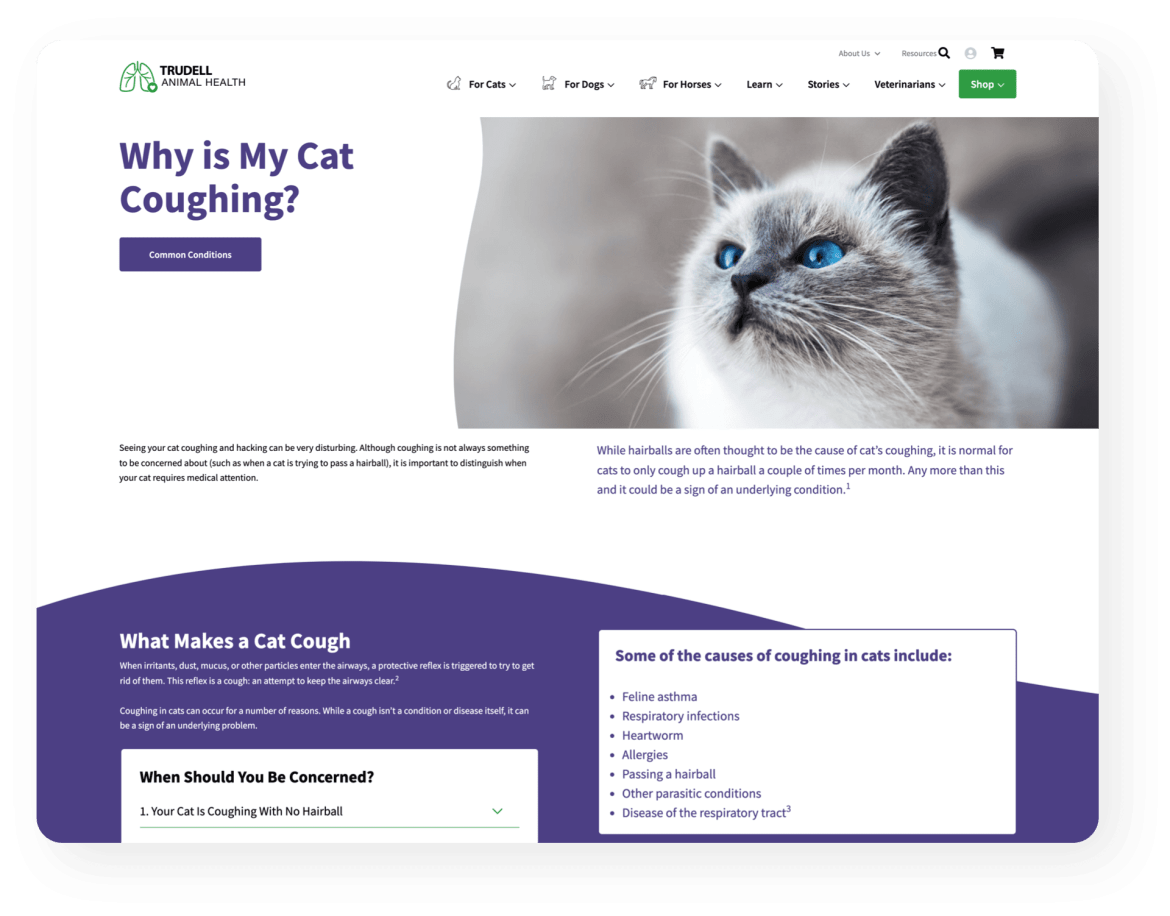 Trudell Animal Health website