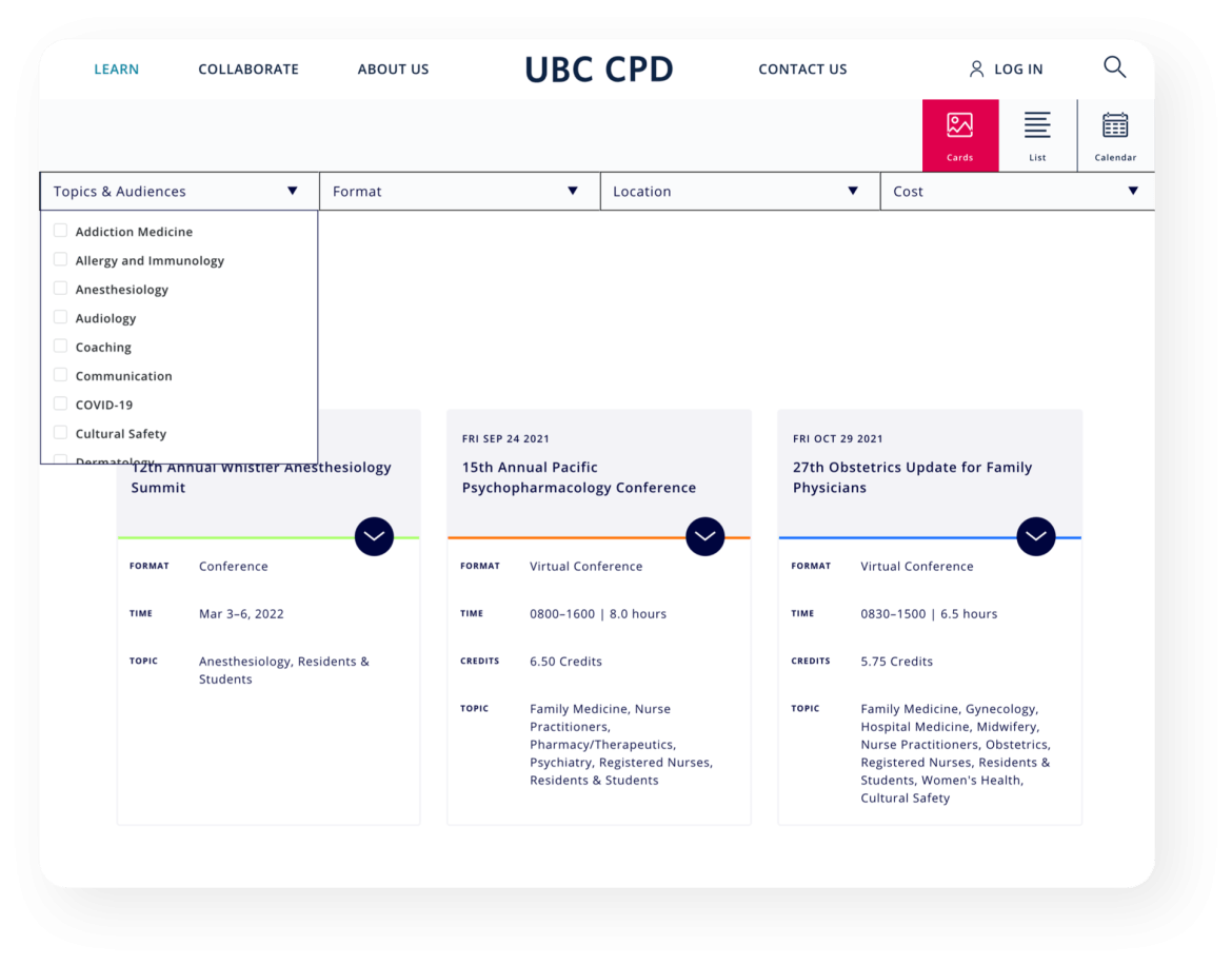 UBC CPD - fluid learning across platforms UBC CPD - fluid learning across platforms