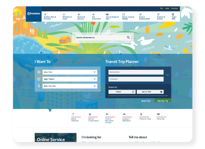 City of Edmonton Website Preview