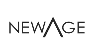 NewAge logo in black and white