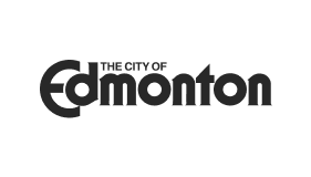 City of Edmonton Logo in Black and White