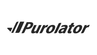Purolator Logo in black and white