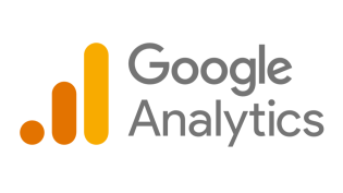 Orange bar chart next to Google Analytics" in gray