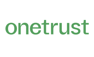OneTrust logo with the word 'onetrust' in all lowercase letters, displayed in green sans-serif font on a white background