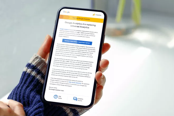 Google Analytics 4 on device