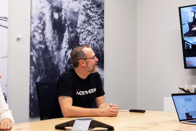 Northerners working in office and remotely