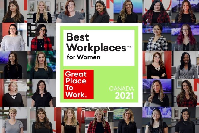 Women of Northern with Best Workplaces overlay