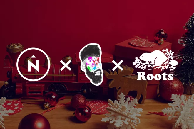 Red train with Northern, Roots, and Left Lane logos