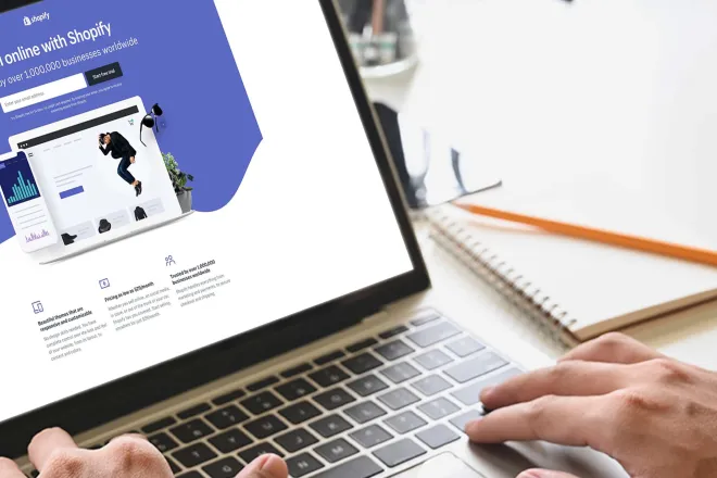 Man working on computer