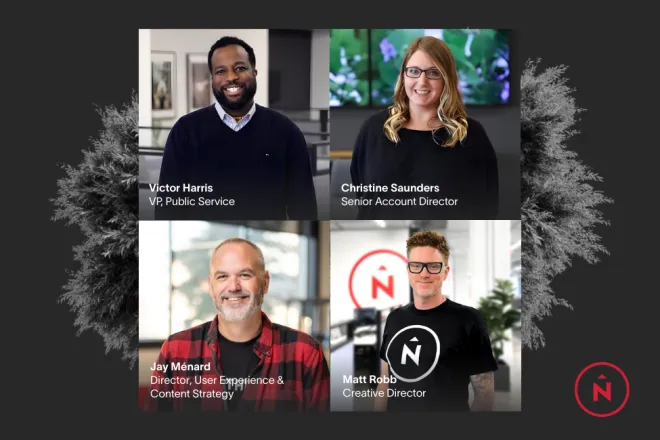 Using UX Design to Attract More Student Applications Hosts: Victor Harris, Christine Saunders, Jay Ménard, and Matt Robb.