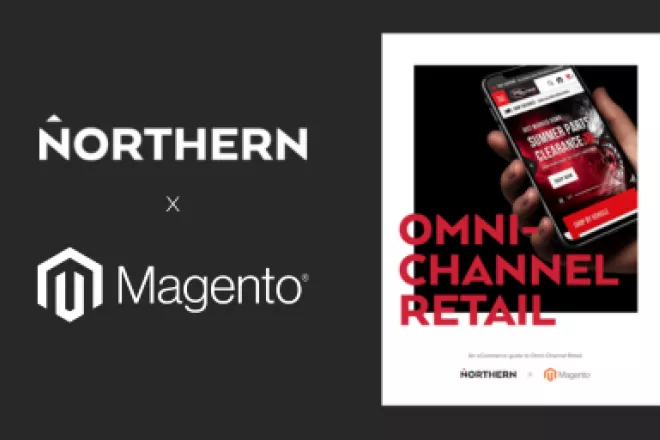 Omnichannel Retail Guide cover with Northern and Magento logo