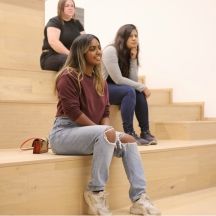 Team sitting in studio